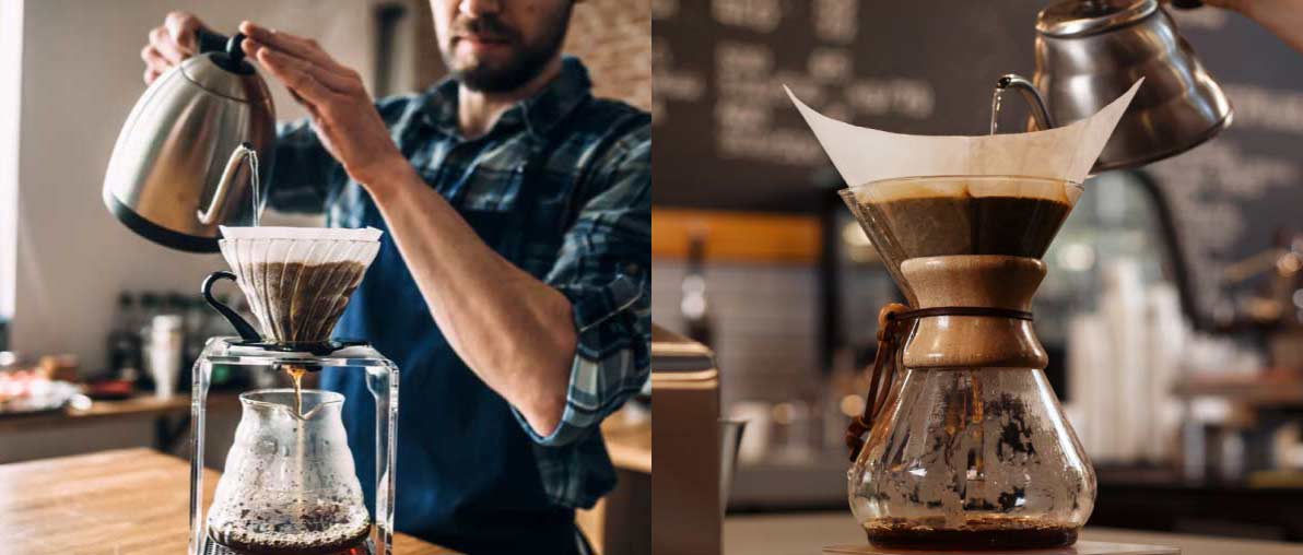 کمکس (chemex) و V60